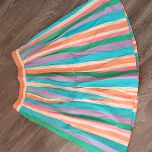 Modcloth Pastel Rainbow A-line Skirt L